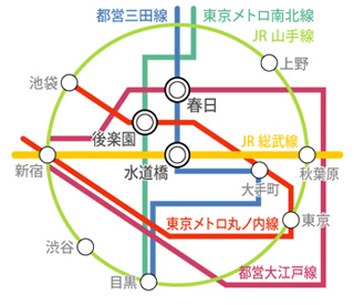 専門学校所在地図